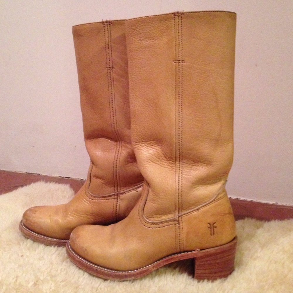 Frye Sabrina boots, size 8, banana